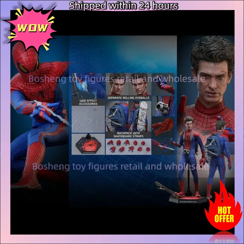 

Оригинальные горячие игрушки HT MMS771 MMS771B The Amazing Spiderman Andrew The Amazing Spider Man Deluxe 1/6 В наличии Аниме Экшн-подарки