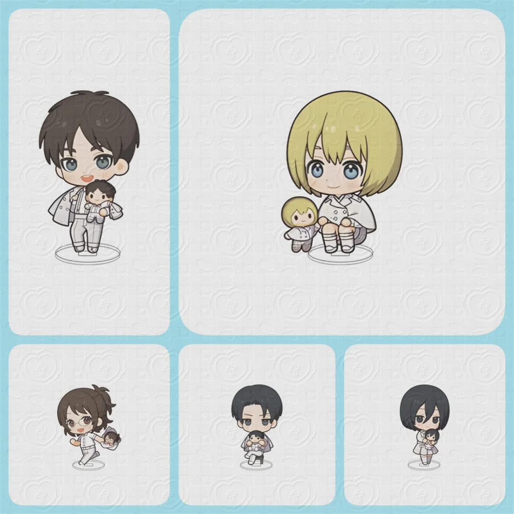 

10CM NEW Anime Attack on Titan Acrylic Stand Model Cosplay Charm Characters Ornament Accessories Goods Collection Christmas Gift