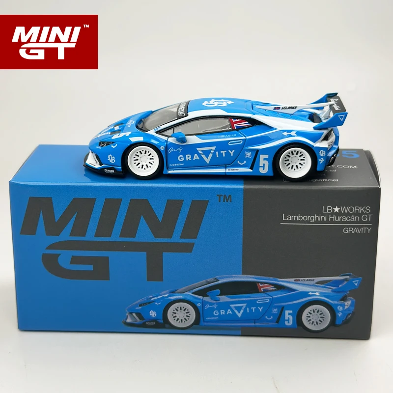 MINIGT 1:64 LBWK Lamborghini Huracan GT GRAVITY Blue and White