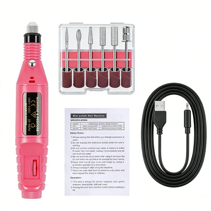 

Professional Nail Drill Set Manicure Cutter Nail Equipment Nail Supplies Home Use Electric Nail Drill Machine Nail Grinder