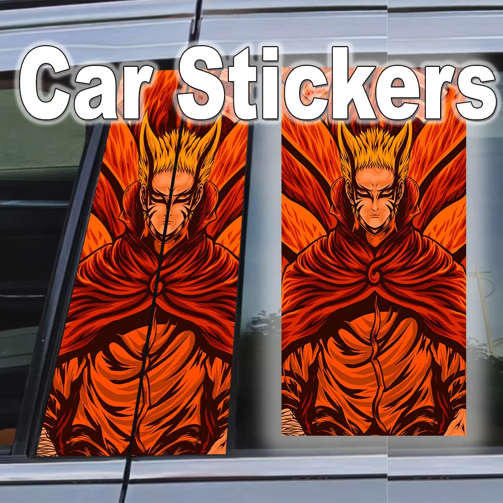

Naruto Anime Car B Pillar Stickers Self-Adhesive Poster Easy Apply Decor Auto Exterior Gift Waterproof Scratch-Resistant Decal