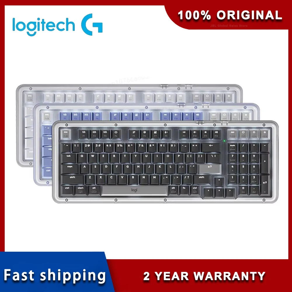 Logitech ALTO KEYS K98M AI Customized wireless mechanical keyboard hot swap Bluetooth Gasket 98lay out PBT keycaps PC laptop