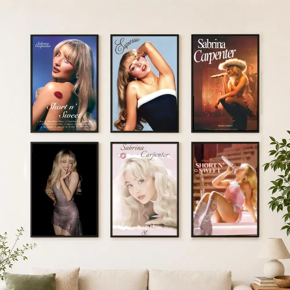 Singer SSabrina Carpentering Poster, Wanddekoration, Kunstdruck, abstrakter Kunstdruck für die Wanddekoration im Wohnzimmer