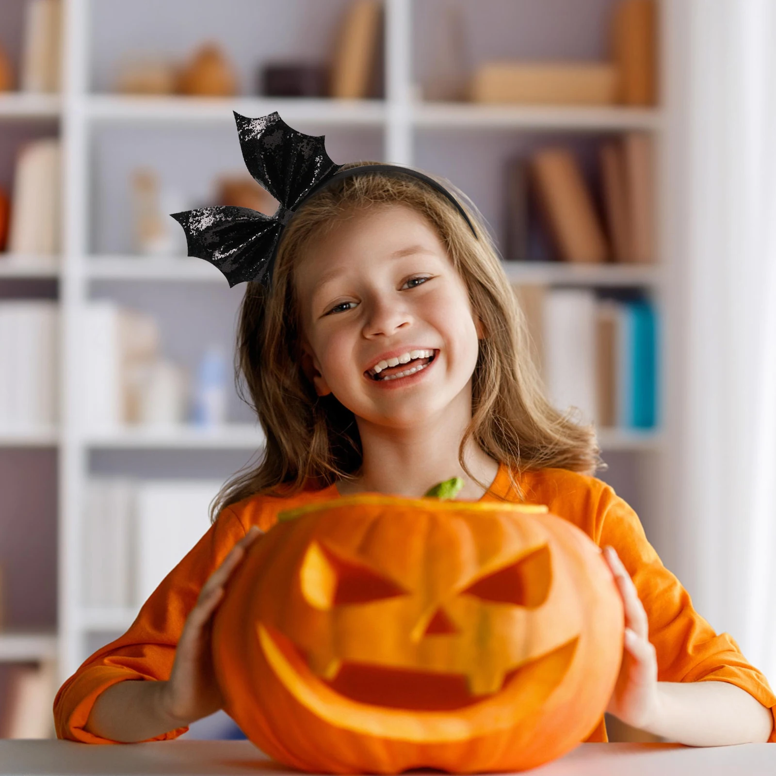 2025 الكلاسيكية بولي Leather الجلود الخفافيش الجناح الشعر القوس الساتان الفتاة هيرباند اليدوية حفلة تأثيري إكسسوارات الشعر HalloweenDIY أغطية الرأس