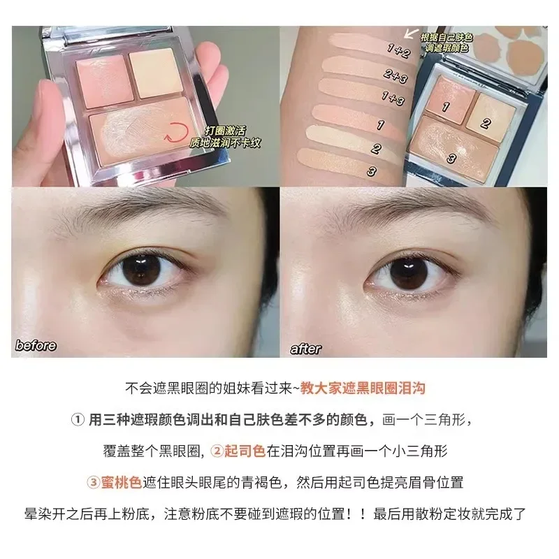 FunnyElves Concealer Palette Full Coverage Cream Matte Moisturize Conceal occhiaie Rare Beauty Face Base trucco coreano