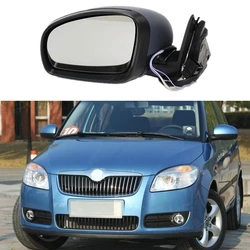 For Skoda Fabia MK2 2007 2008 2009 2010 2011 2012 2013 2014 2015 Car-Styling Heated Electric Wing Side Rear Mirror Left Side