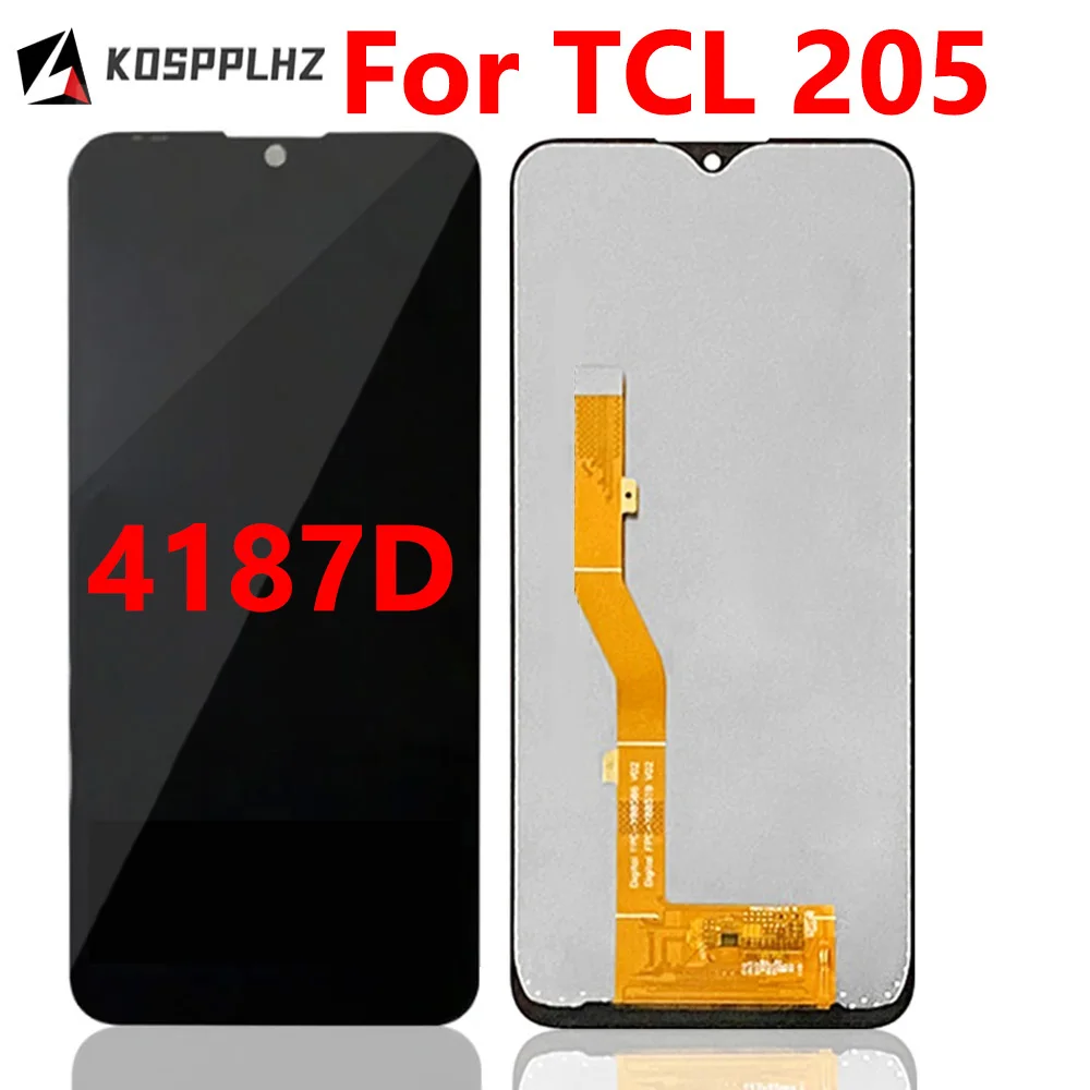 100% Tested For TCL 205 LCD Display + Touch Screen Front Sensor Replacement For TCL 4187D LCD Screen