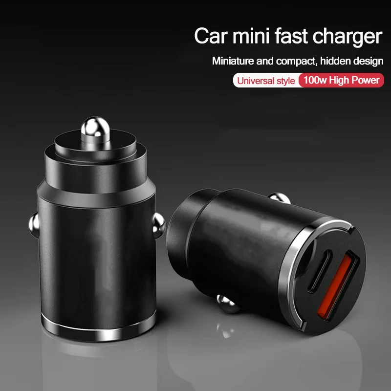 Car Charger USB Type-C Phone Hidden Fast Charging Convert Plug for BMW 3 Series E90 F30 Audi A4 B8 Mercedes C W204