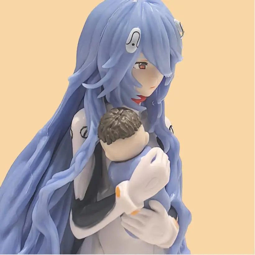Neon Genesis Evangelion Figur: Kniende Langhaarige Rei Ayanami, Anime-Modellstatue & Schreibtisch-Dekoration – Detail 11