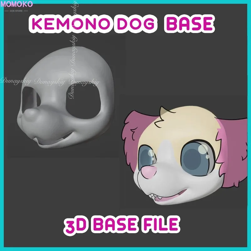 

didi 211Kemono Dog Fursuit Base Single Beast Costume Anime Orc Head Skull shell The White Color Cosplay Costum