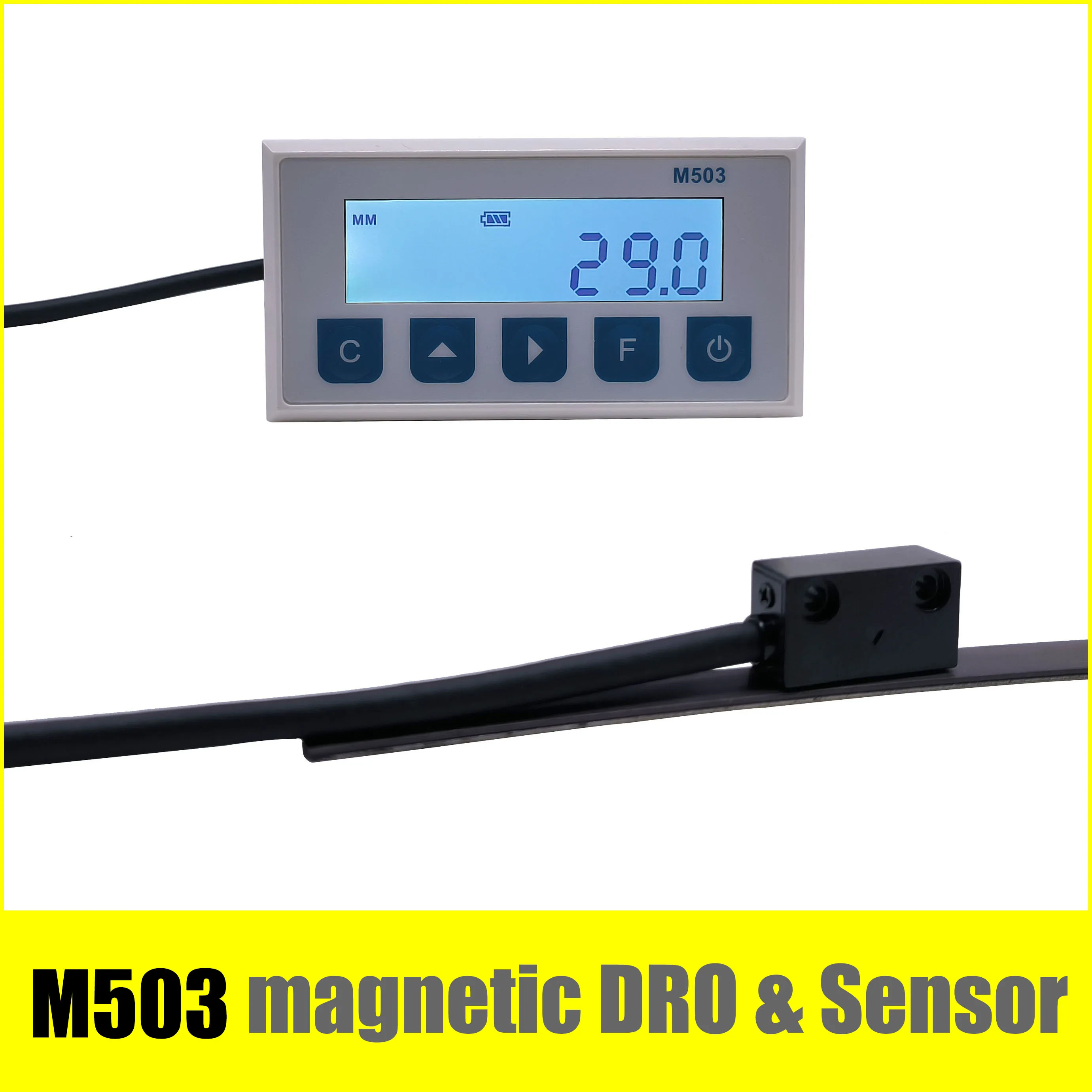 M503 Magnetyczny wyświetlacz DRO Zintegrowany wbudowany system pomiaru magnesu Taśma magnetyczna z profilem paska do obróbki drewna