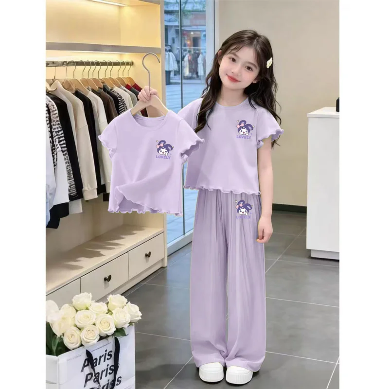 Girls' Summer Clothes2026New trendy and fashionable summer outfit for girls, popular online, two-piece children's sports set