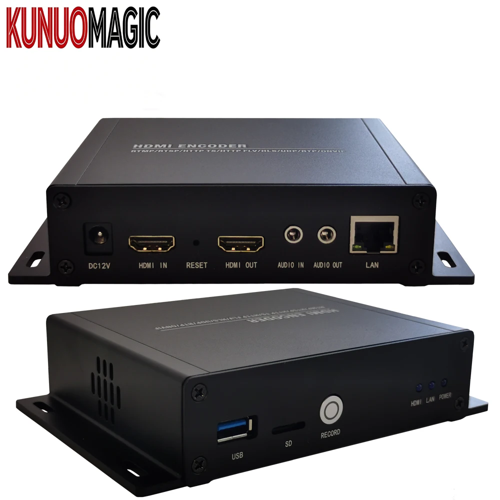 4k Live HD for ProVideo Streaming Encoder with H.265 5-Year Warranty 4-Stream Output for OTT TV Youtube Facebook Wowza Services