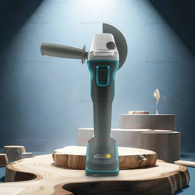 Беспроводная бесщеточная электрическая угловая шлифовальная машина, перезаряжаемый электроинструмент для DIY, деревообработки и резки металла с батареей Makita 18 В