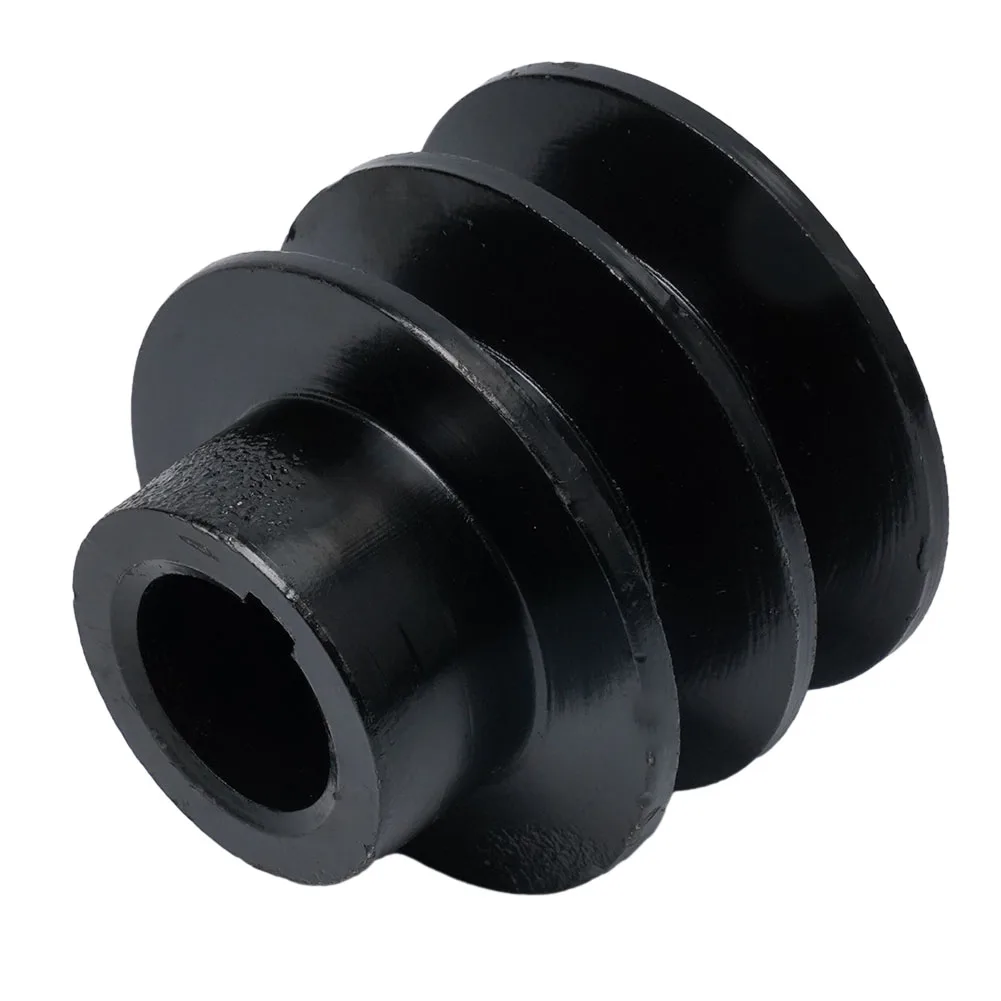 1 Pcs Belt Pulley Double V Groove Parts Replacement 170F Spare Parts 7HP Engine Accessories Black Bore For 168F