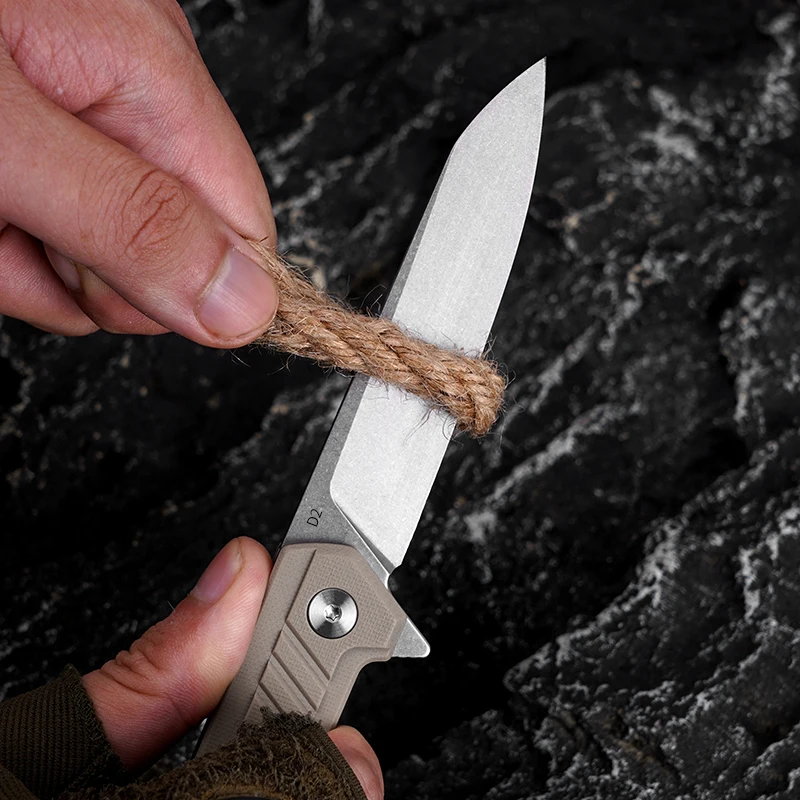 FREETIGER D2 Steel EDC Folding Knife Survival Multitool for Hunting Fishing Camping Hiking Hand Tool EDC Pocket Knife FT945
