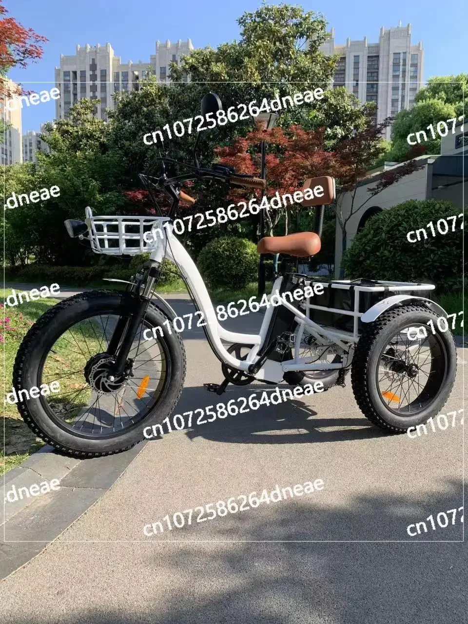 

electric tricycle 3 wheel adult cargo electric bicycle Electric tricycle fat tire 3 wheel