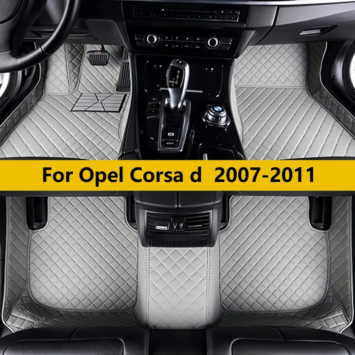 

Автомобильные коврики для Opel Corsa d 2007 2008 2009 2010 2011, полный комплект, водонепроницаемые, для женщин, аксессуары