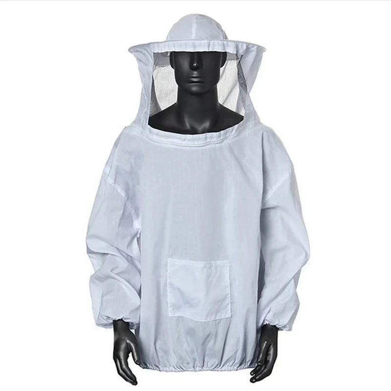 

A63K-Protective Beekeeping Jacket Veil Overalls, Beekeeping Cap Sleeves Beekeeper Suit, Beekeeping Bee Jacket