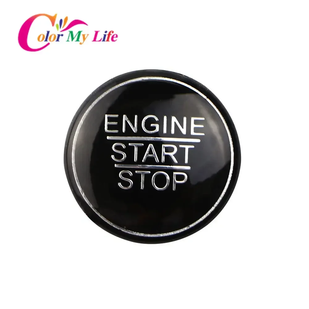 Engine Start Stop Ignition Button Cover for Toyota Corolla Camry Rav4 Prius GT86 CHR C-HR 2016 - 2023 ABS Key Hole Circle Trim