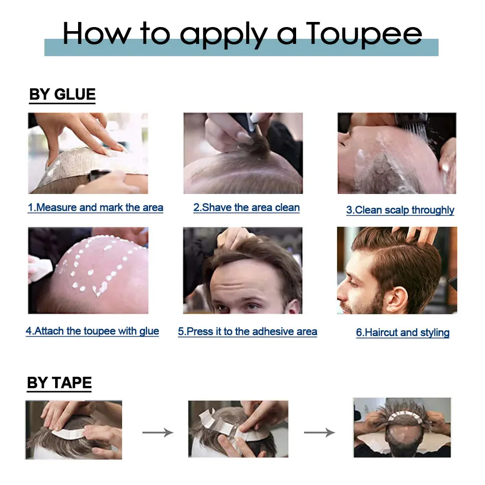 0.03 Ultra Thin Skin Toupee Undetectable Men's Capillary Prosthesis Realistic Wig Man Human Hair Microskin Hair System For Man
