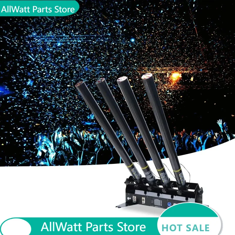 4-head Confetti Spray Machine Electric Rainbow Machine Party Confetti Cannon Machine