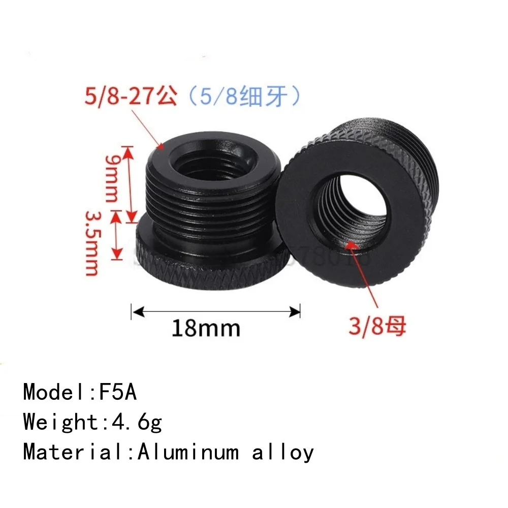 Microphone Stand Extension Tube Mic Stands 5/8 to 5/8 1/4 3/8 Male Female Screw Converter Adapter Mounts Fit Most Microphones