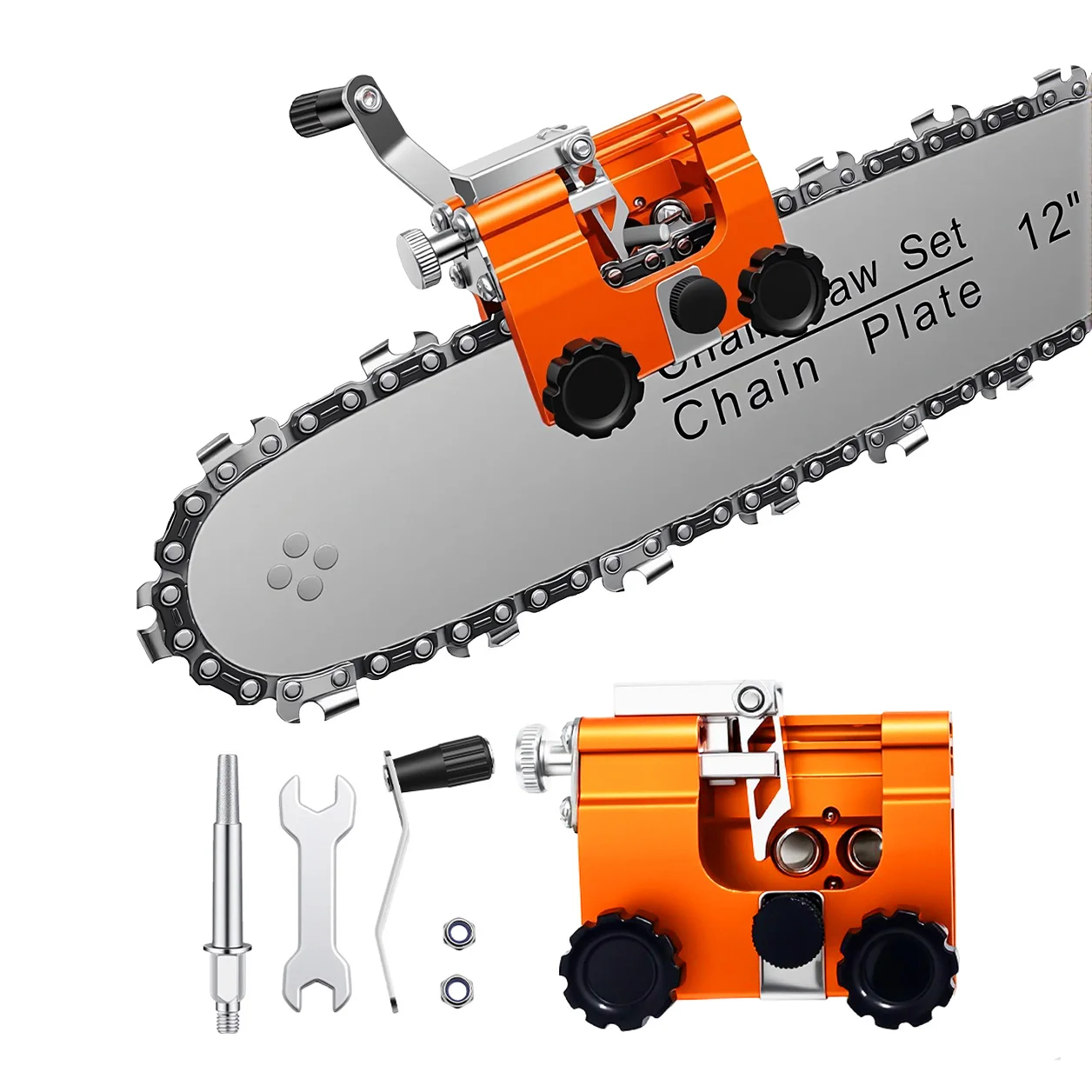 Портативный набор для заточки цепных пил - ручной/электрический, подходит для всех цепных пил, быстрая заточка