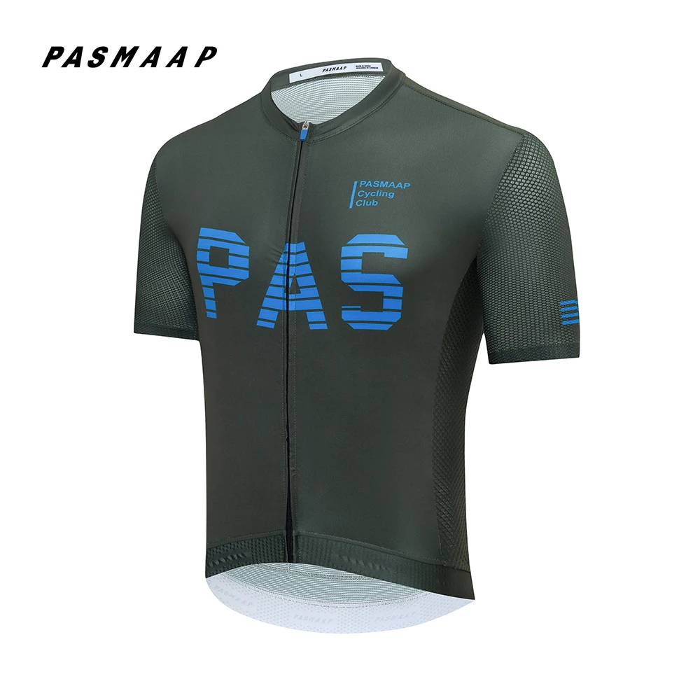 PASMAAP-Cycling Jersey for Men, Short Sleeve, Pro Team, MTB, Road Bike Clothing, Breathable Bicycle Shirts, 2025