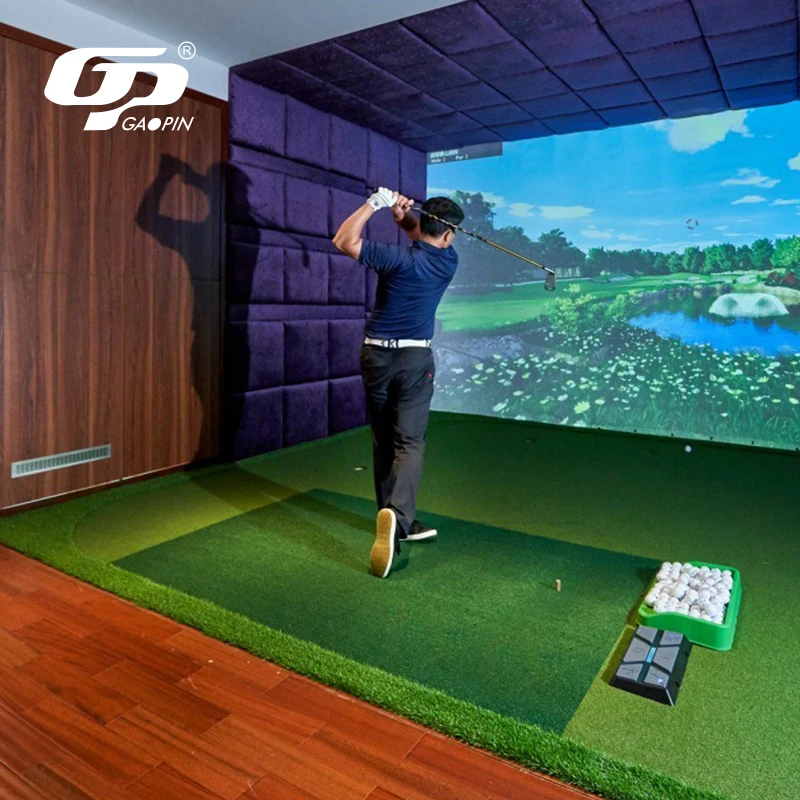 Wholesale GP Standard Nylon Turf Golf Range Mat Hitting Mat for Driving Range Backyard Screen Simulator Tee Insert