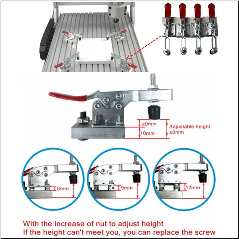 Minimáquina de grabado CNC de 4 ejes, enrutador CNC 6040, 1.5KW, 800W, husillo refrigerado por agua, máquina de tallado de Metal y madera
