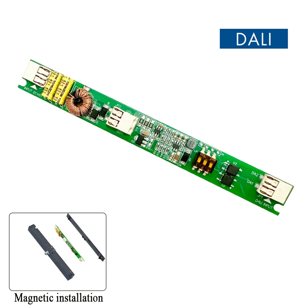 Imagem -01 - Dali-corrente Constante Led Driver Regulável Instalação Magnética Track Lighting Fonte de Alimentação para Stucchi Standard Housing 21w 28w dali corrente constante led driver regulavel instalacao magnetica track lighting fonte de alimentacao para stucchi standard housing 21w 28w 01