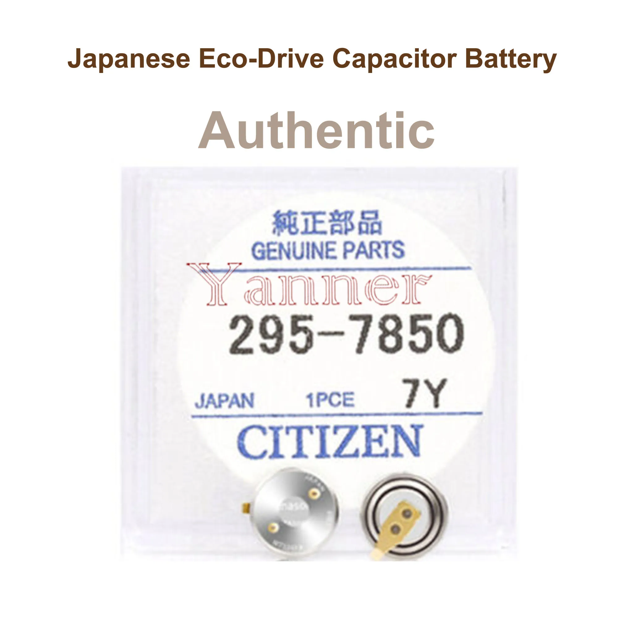 

Panasonc Capacitor Battery 295.7850 for Citzen Eco-Drive G820M Watch Part No. 295-7850 Watch Battery Accumulator MT616