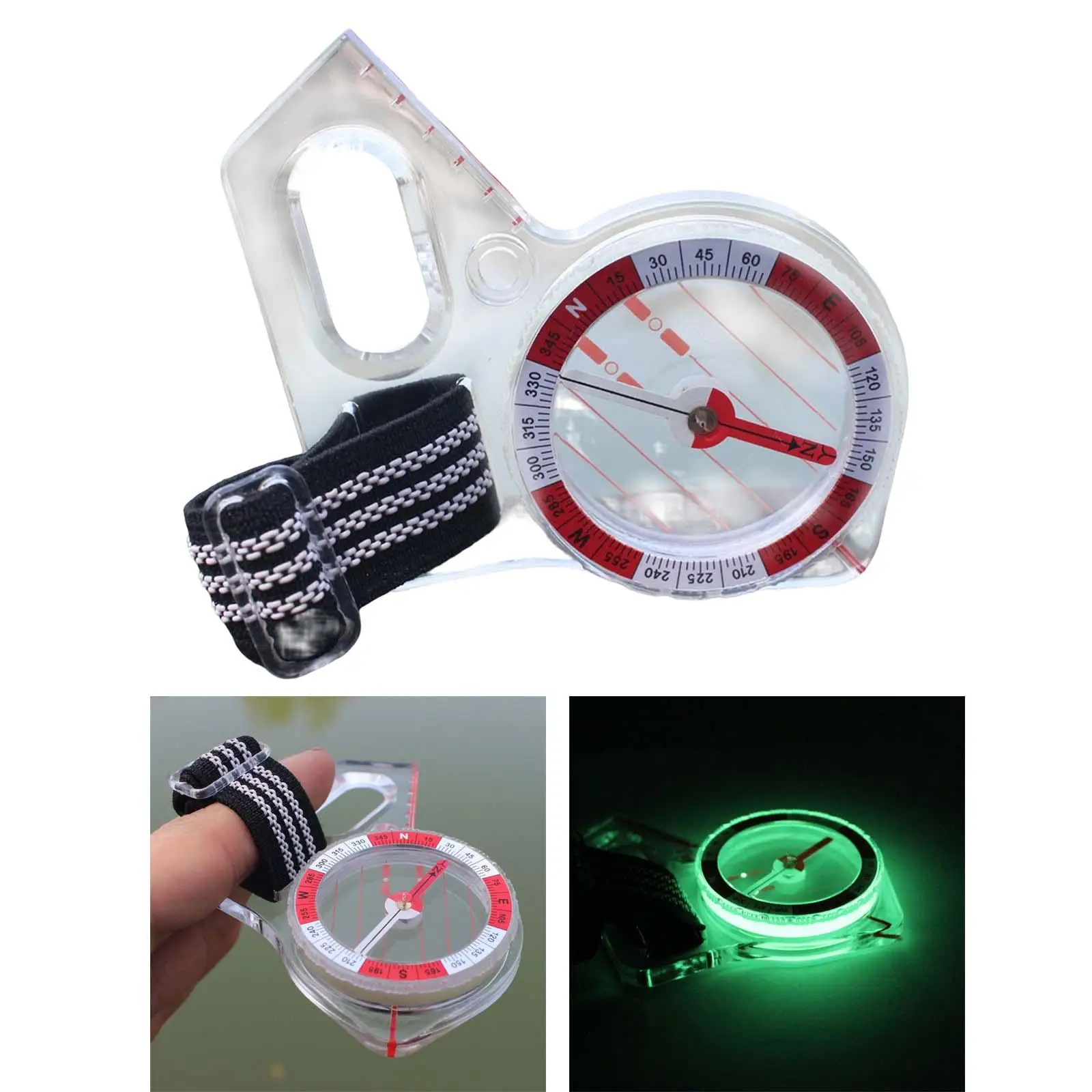 Orienteering Compass with Luminous Point for Training Hiking