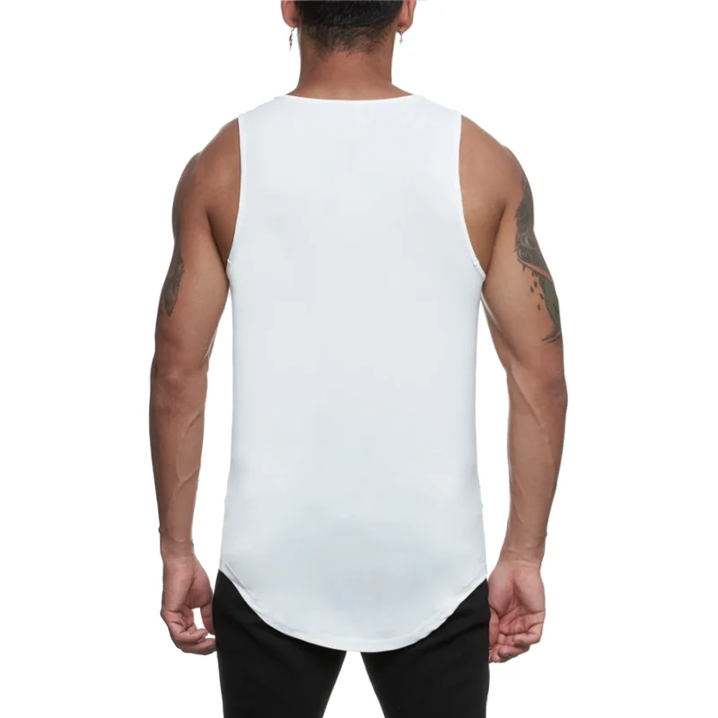 2022 New Sports Tank Tops Men Gyms Fitness Workout Sleeveless Shirt Male Summer Loose Undershirt Running men Mesh Vest