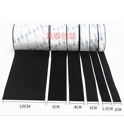 1Meter/Pairs Strong Glue Self adhesive Hook and Loop Fastener Tape nylon sticker adhesive with Glue for DIY 20/25/30/40/50mm