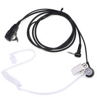 1pin 2.5mm FBI Covert Acoustic Tube Earpiece Headset for Motorola Radio XT180 TKLR T92 H2O T82 T80 T62 HYT TC320 TC1600 TC1688