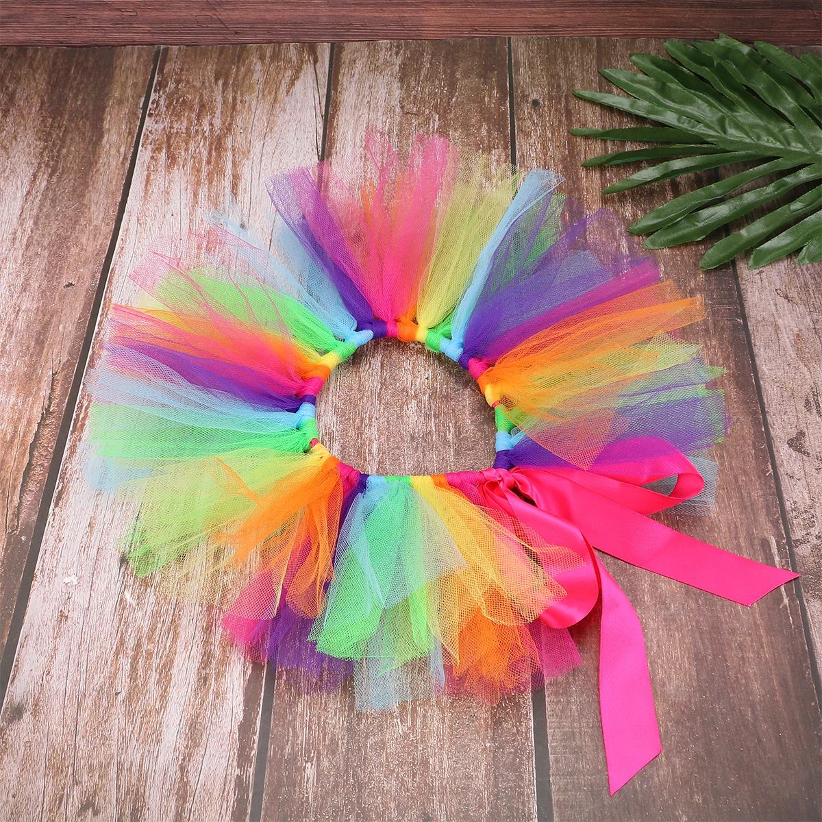 

1Pcs Pet Rainbow Color Gauze Tutu Skirt Adorable Comfortable Dog Dress Party Clothes Puppy Supplies Pet Tutu Skirt