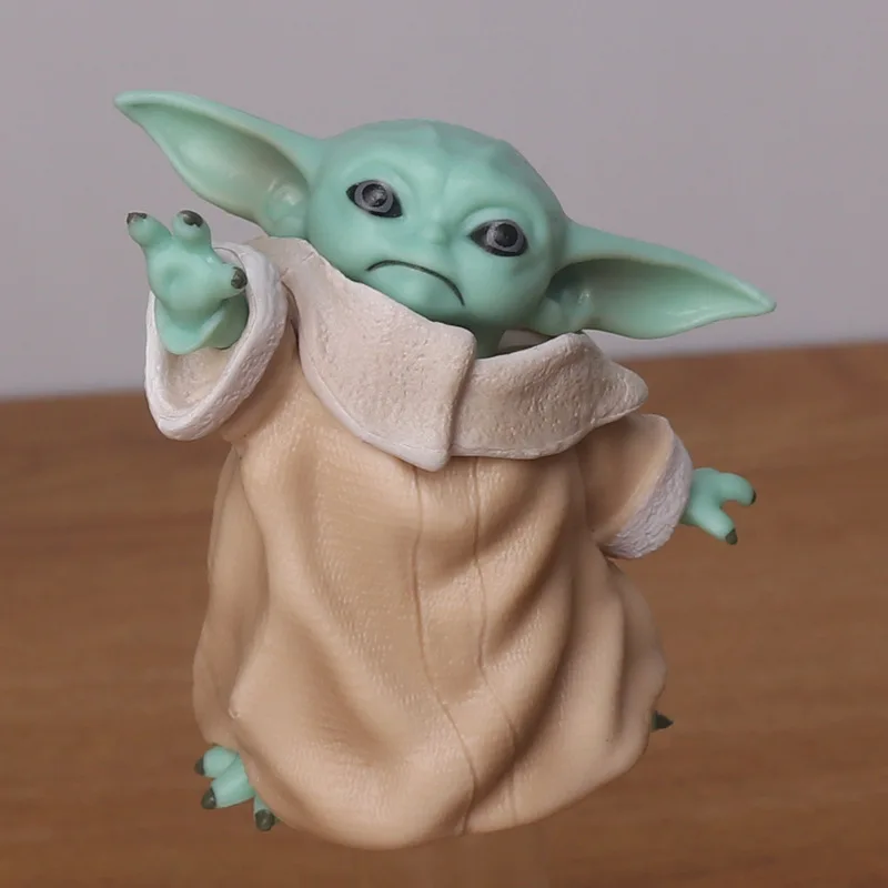 Star War 8cm Baby Yoda Grogu PVC Action Figure Anime Figures Collection Ornament Doll Mini Toy Model Prop For Children Gifts