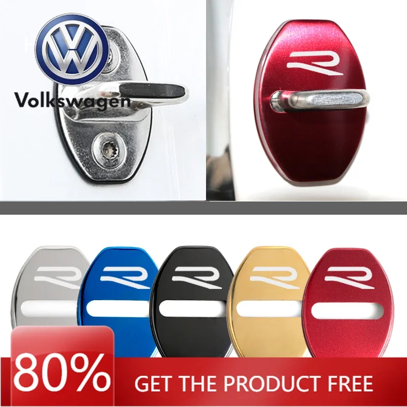 

Для VW Volkswagen Jetta MK5 Golf: Новая декоративная накладка на дверной замок из нержавеющей стали с защитой от ржавчины, новый логотип R для VW Volkswagen Golf