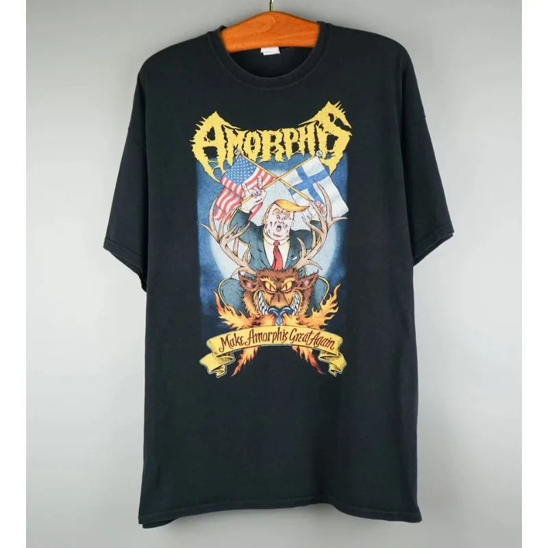 Camiseta vintage de la banda Amorphis de los años 2000, ropa para hombre, camisetas gráficas