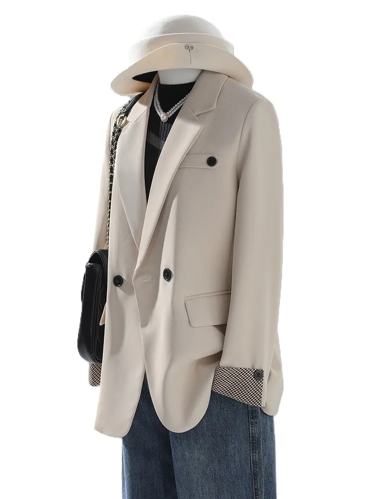

New Arrival Winter Female Casual Blazer Women Cofffee Black Beige Loose Ladies Jacket