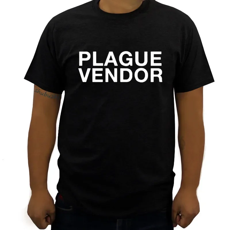 plague vendor t shirt mens summer top tees man cotton tshirt bigger size summer style tops