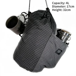 Outdoor UHMWPE Storage Bag Hiking Camping Travel Large Capacity Sundries Bag Multi-purpose Multi-purpose Mountaineering Bags