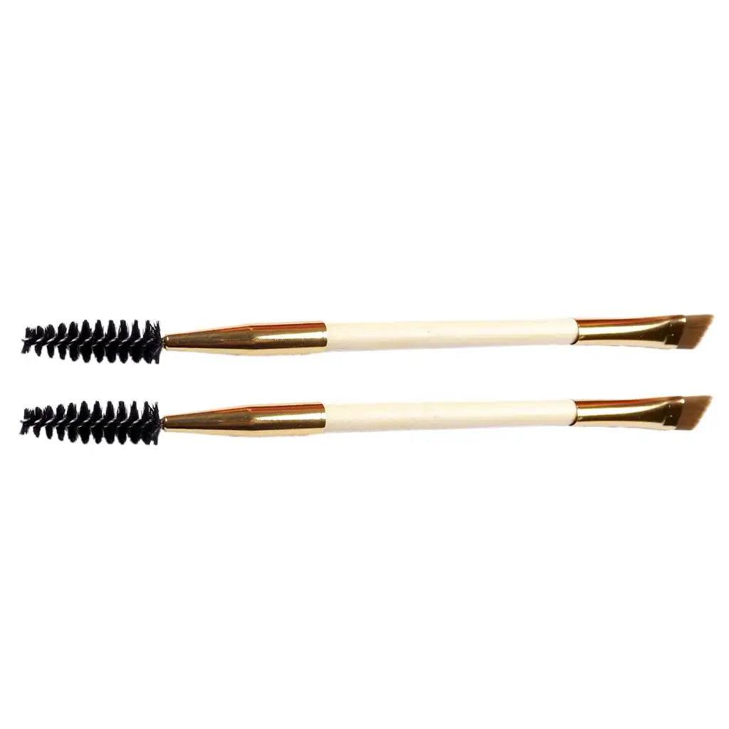 Applicateur de maquillage à double extrémité, baguettes de mascara, pinceau pour sourcils, 2 pièces