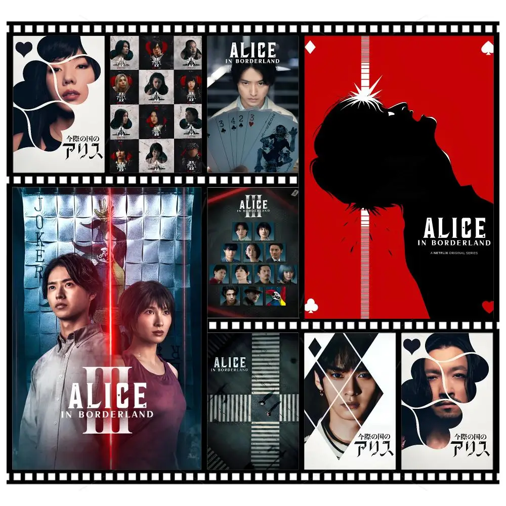 Thriller Series A-Alice Borderland Poster Wall Art Poster HD Waterproof PP Print Bedroom Living Room Office Decor Gift