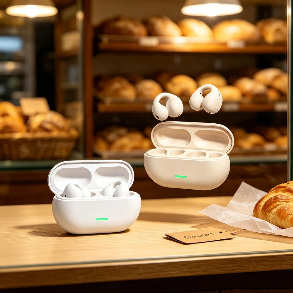 TWS Earphones Wireless Earbuds Feature Balanced Acoustic Rendering Lightweight Build Reliable Wireless Link for Online Meetings