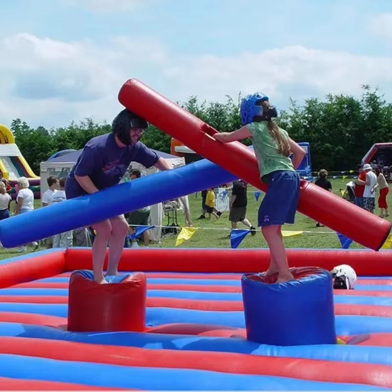 Outdoor Inflatable Sport Game Jousting Arena Course Inflatable Fighting Arena Challenge Battle Game for Adults Juegos Inflables
