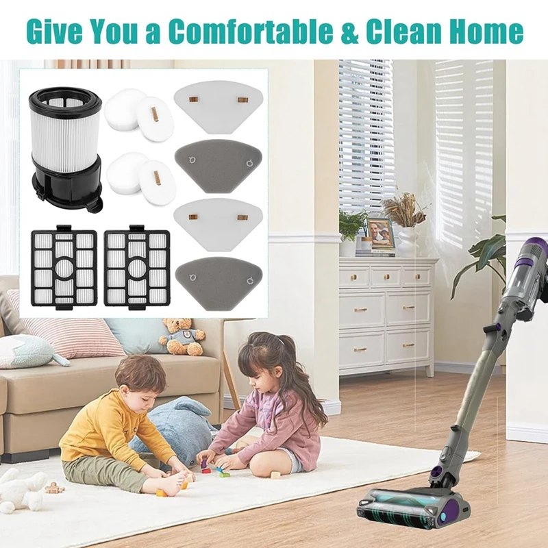 قطعة بديلة لمرشح المكنسة الكهربائية Shark IP3251/IP3251C/IP3252/IP3251EUT وفلتر محطة قاعدة القطن