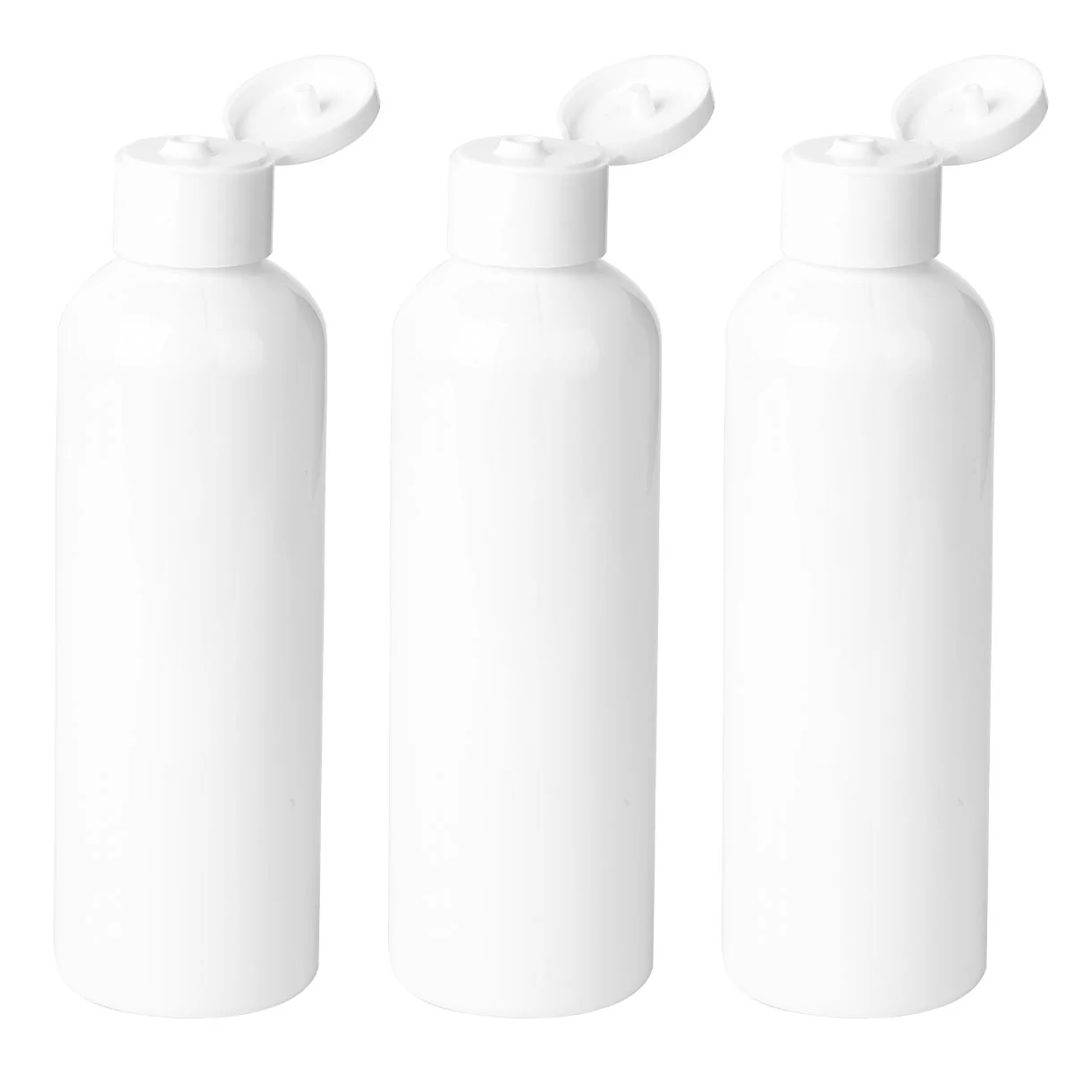 

5 Pcs Simple Sub Bottle Cosmetics Storage Container 154*45cm Empty White Travel